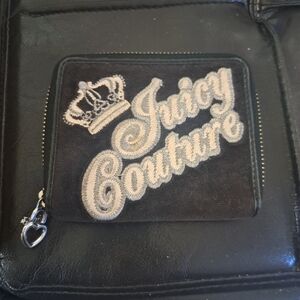 Juicy Couture Black Wallet with Embroidered Logo